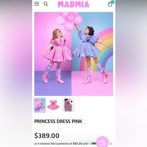 Madmia pink dress size 8